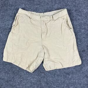 Austin Reed Shorts Mens Size 34 Beige Linen Silk Blend Lightweight Casual Golf